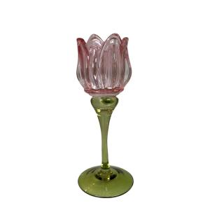 Ljusstake Tulip, Rosa (Höjd: 22,5 cm - 138320) - Miljögården