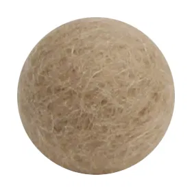 Blomma i tovad ull, Beige stor (14422) - Én Gry & Sif