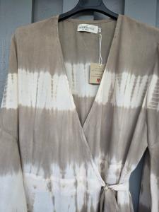 Maxiklänning, Tie Dye Taupe / Creme - Coconut Milk