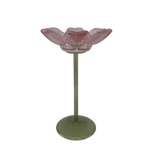 Ljusstake Kronblad, Rosa (Höjd: 18,5 cm) - Miljögården     BERÄKNAD LEV: FEB/MARS