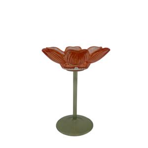 Ljusstake Kronblad, Orange (Höjd: 15,5 cm) - Miljögården     BERÄKNAD LEV: FEB/MARS