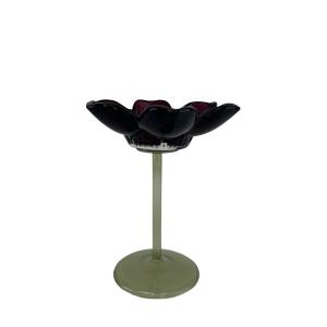 Ljusstake Kronblad, Burgundy (Höjd: 15,5 cm) - Miljögården     BERÄKNAD LEV: FEB/MARS