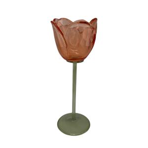 Ljusstake Tulpan, Orange (Höjd: 22,5 cm) - Miljögården     BERÄKNAD LEV: FEB/MARS