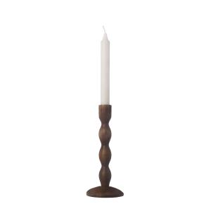 ERNST Ljusstake i mörkt trä (Höjd: 21cm)