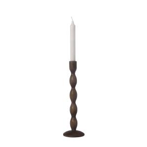 ERNST Ljusstake i mörkt trä (Höjd: 31cm)
