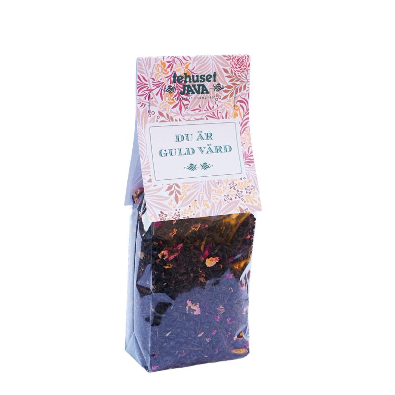 Svart te, Earl Grey Rosé "Du är guld värd" - Tehuset JAVA