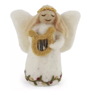 Tovad Ängel som håller i en harpa (15925) - Gry & Sif