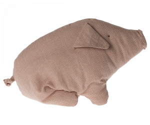Maileg, Polly Pork Pillow/kudde (Mellan gris)