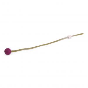 Mörk lila blomma i tovad ull, liten (16029) - Én Gry & Sif