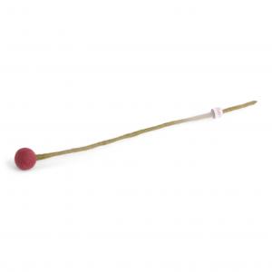 Vinröd blomma i tovad ull, liten (16529) - Én Gry & Sif