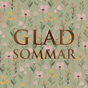 Kort, Glad Sommar (7,5x7,5 cm) - Sköna Ting