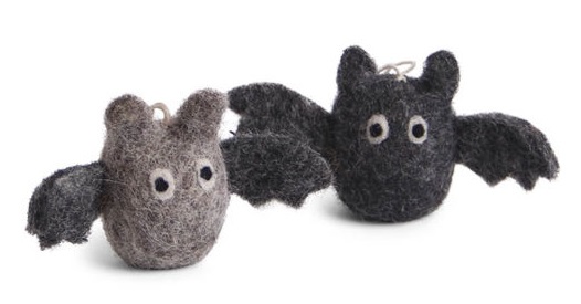 Tovade fladdermöss, grå, set om 2 (16720) - Én Gry & Sif