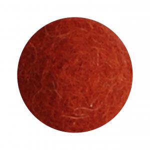 Rostfärgad blomma i tovad ull, liten (17020) - Én Gry & Sif