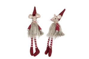 Mus sittande Vinröd/Päls - A lot