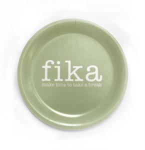 Minibricka / glasunderlägg: Fika (Grön) - Mellow Design