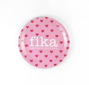 Minibricka / glasunderlägg: Fika (Rosa) - Mellow Design