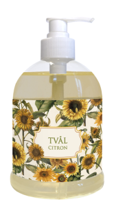 Handtvål pumpflaska, Citron (Solrosor) - Sköna ting