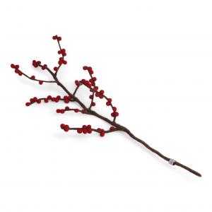 Tovad gren med små röda bär, 60 cm (18021) - Én Gry & Sif