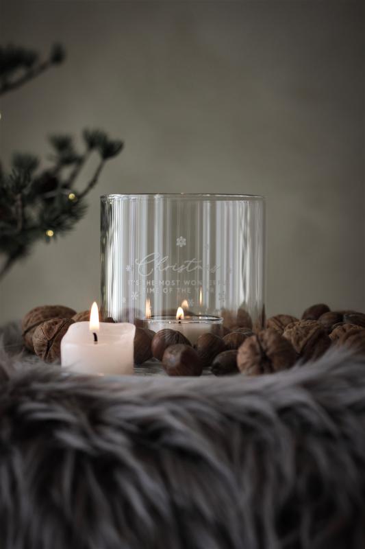 Majalykta Christmas - klarglas 10x10 cm - Majas Cottage               LEV OKT