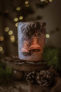 Majas Lykta, Vintage Christmas, Bjällror (10x12 cm) - Majas Cottage