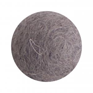 Grå blomma i tovad ull, stor (18220) - Én Gry & Sif