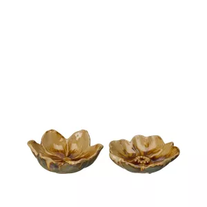 Fat / Skål Blomma, Brunmelerat, Jannike - Wikholm Form