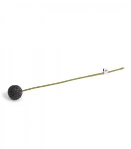 Natur svart blomma i tovad ull, stor (18620) - Én Gry & Sif