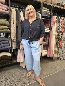 Linnebyxa Culotte Ljusblå, Vivi - Mix by Heart     BERÄKNAD LEV: MAJ