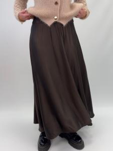 Kjol Maxi, Brun, Glansig Hulda - Gemini