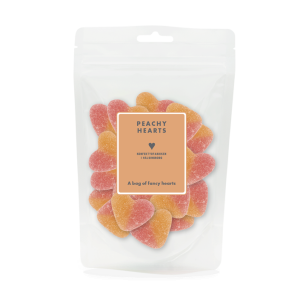 Persikohjärtan - Konfektyrfabriken     BERÄKNAD LEV: OKT