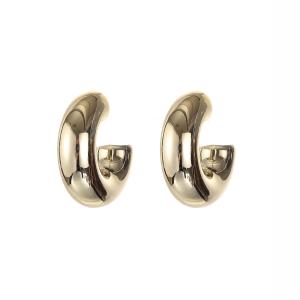 Örhängen, Guldfärgad kraftig ring - Gemini