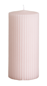 Blockljus Dimrosa, Rill 7x15cm - Affari