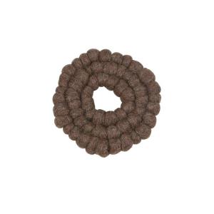 Grytunderlägg Rulle, Nougat - Tovad ull