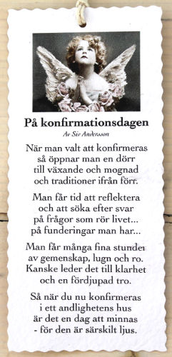 Diktkort - På konfirmationsdagen