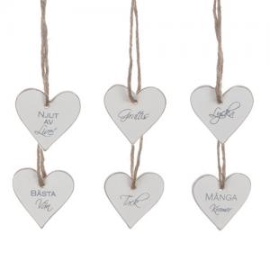 Tags i trä, hjärta: Lycka