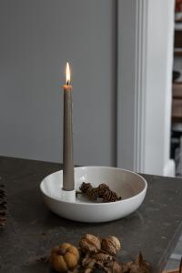 Lidatorp Ljusstake Stor, Vit Blank - Storefactory