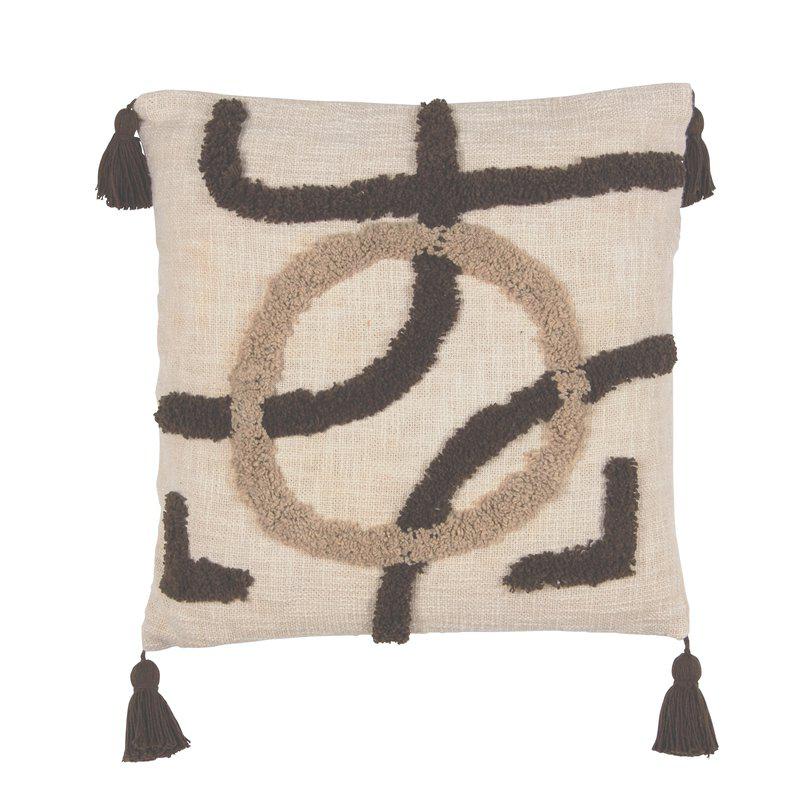 Kuddfodral Troy, Sand / Brun 48x48cm