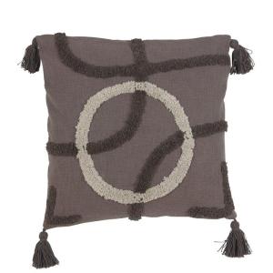 Kuddfodral Troy, Grå / Beige 48x48cm