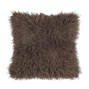 Kuddfodral Curly, Brun  (48x48cm)