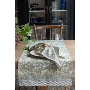 Löpare i ljusgröna toner, Sonia - 40x145 cm