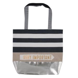 Shoppingkasse Svart/Silver; Very Important - Artebene