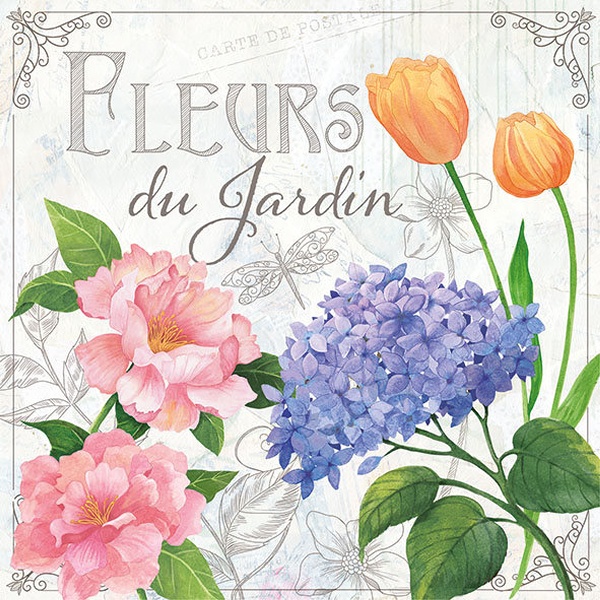 Ambiente Servetter - Fleurs De Jardin