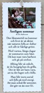 Diktkort - Äntligen sommar