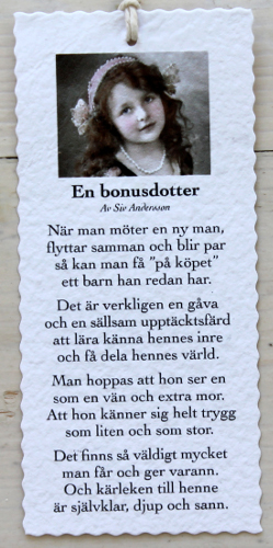 Diktkort - En bonusdotter
