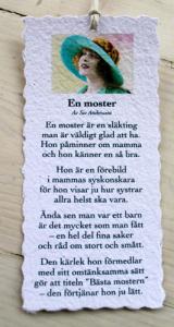 Diktkort - En moster