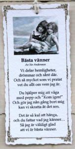 Diktkort - Bästa vänner