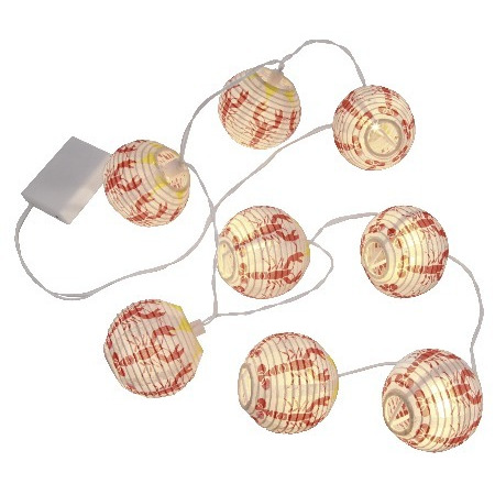 Ljusslinga med rislampor, kräftor