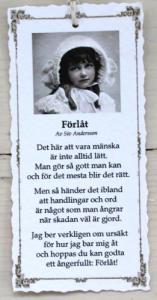 Diktkort - Förlåt