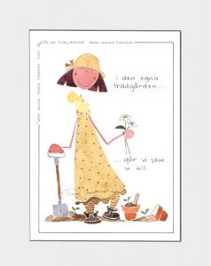 Tavla med illustration av Tina Järdhult