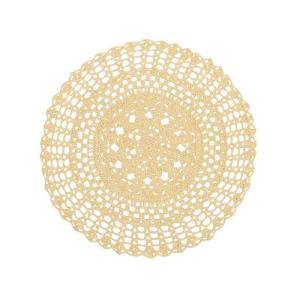 Bordsunderlägg Handvirkat, Gul Britta